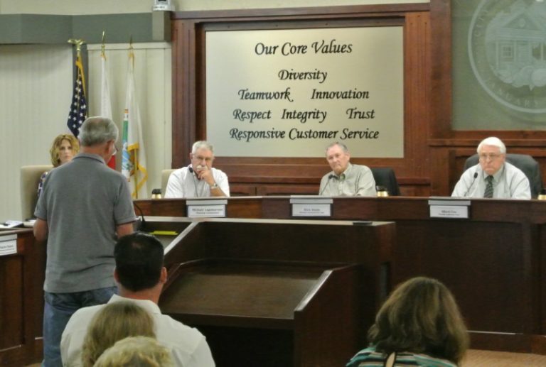 Norman Hill speaks to Commission