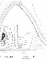 Preliminary site plan of proposed new city hall off Fountain Square Drive in Citrus Heights.