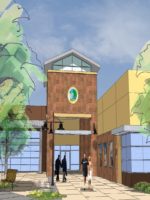 Main entrance of proposed new city hall off Fountain Square Drive in Citrus Heights.