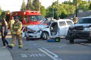 Head-on crash