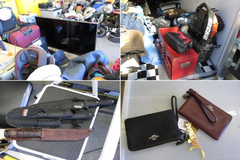 Suspected stolen items