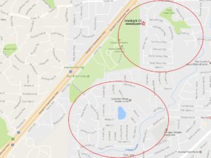 Burglaries map