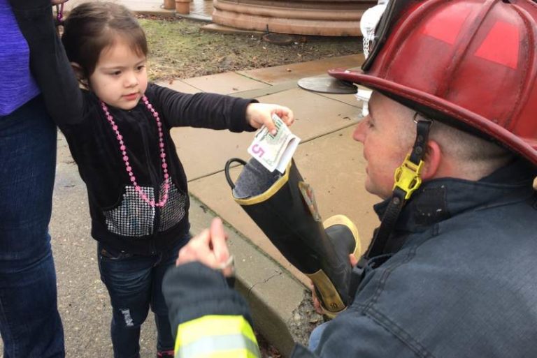 Firefighter donations