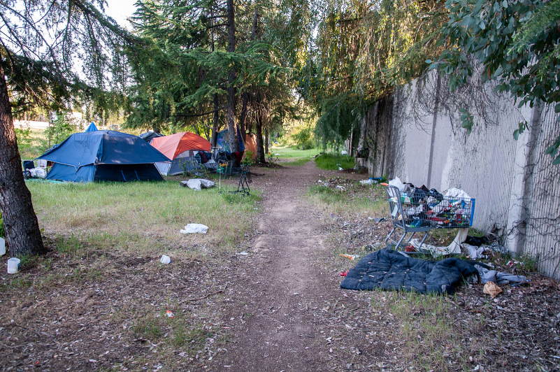 Homeless camp