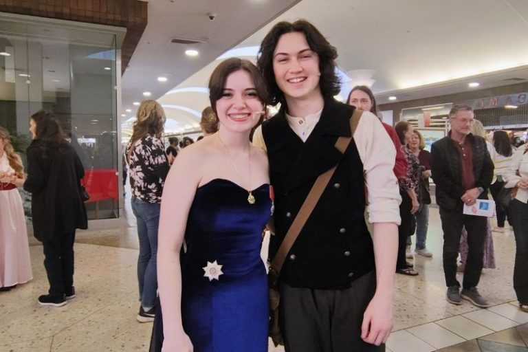 Lilly Burnett, 18 and Baz Meier, 17, played lead characters Anya and Dimitry.