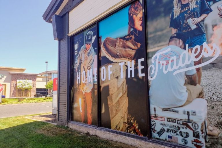 Purpose Built Trade Co. building artwork