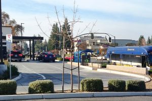 A photo of a local restaurant drive thru