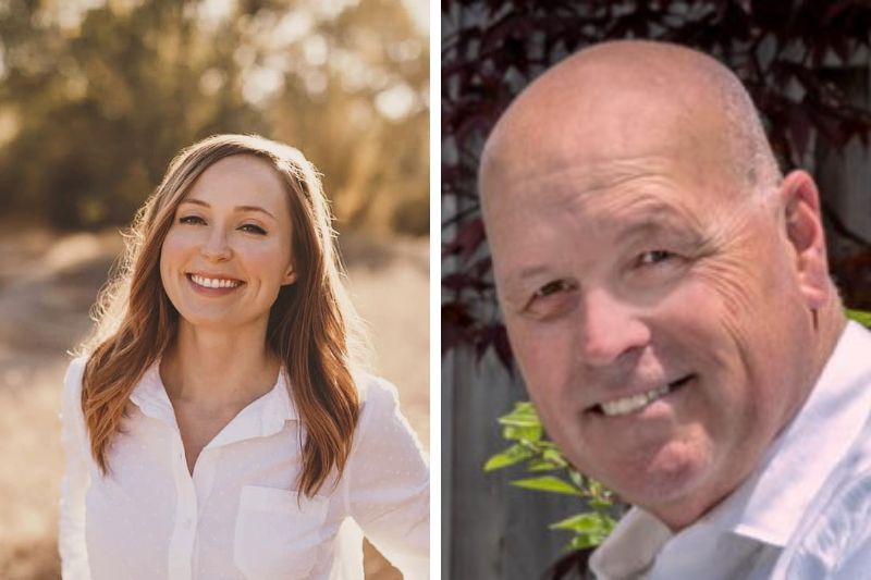 Kelsey Nelson (left) was sworn in to her first term as City Council member for District 1. Tim Schaefer (right) was sworn in for his 2nd term. 