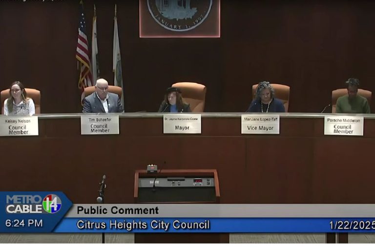 Citrus Heights City Council, Jan. 22, 2025