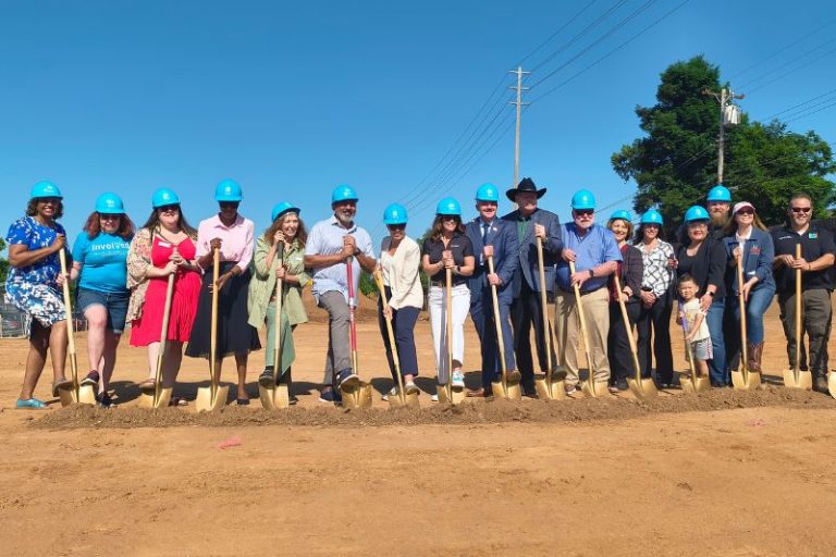 Habitat for Humanity along with multiple city and regional partners, broke ground on a 26 unit housing project on Sayonara Drive, June 2, 2025. // Sb Williams