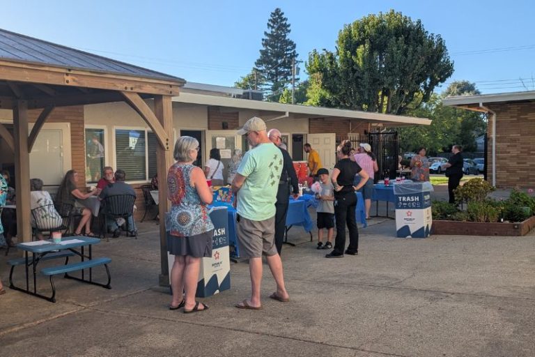 Community members and Citrus Heights Police gathered together at Foundation Christian Church for a National Night Out event hosted by CHASEN, Aug. 5, 2025. // SB Williams